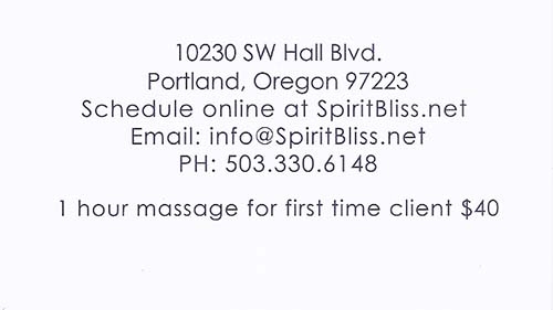 Spirit Bliss Massage 2